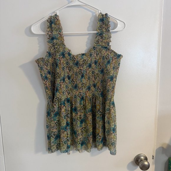 Jane and Delancey Floral Smocked Top - NWOT - Picture 2 of 4